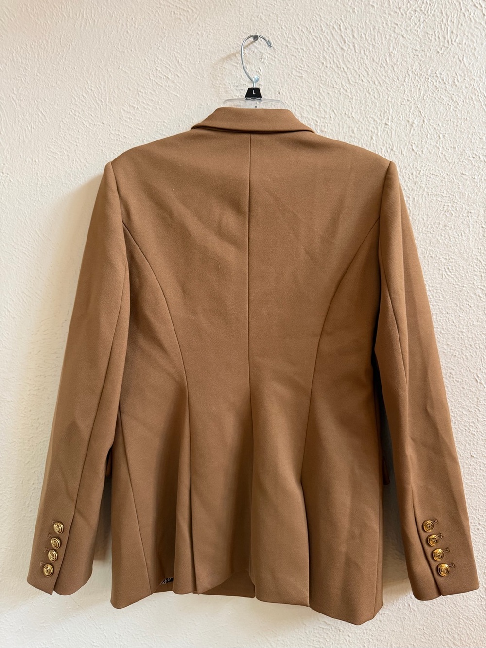 WHBM camel gold button jacket - Picture 4 of 11